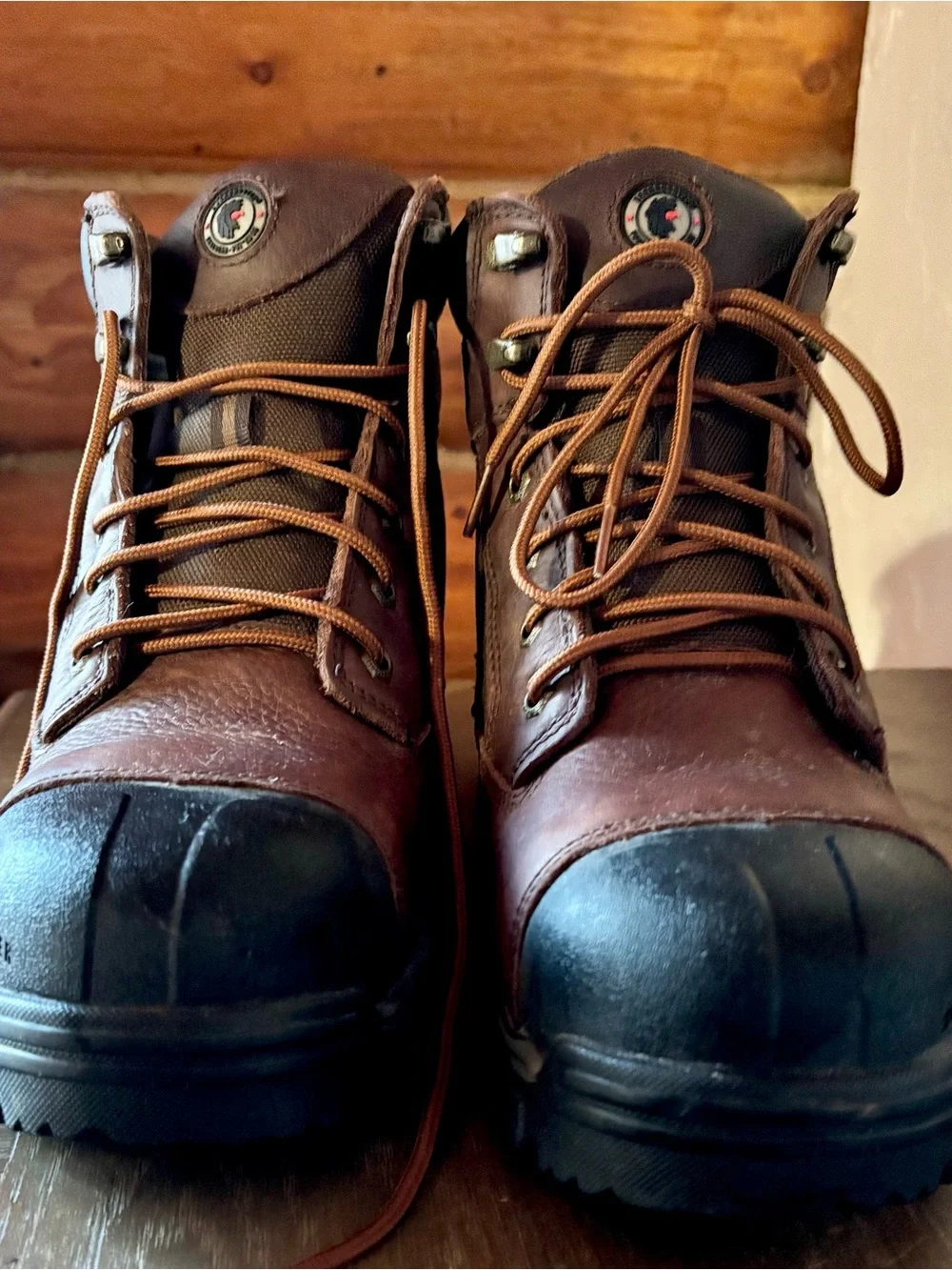9.5 Brown Waterproof Men's Work Boot